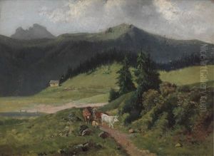 Paesaggio Montano Con Pascolo Paesaggio Montano Con Pascolo