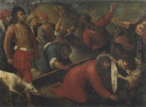 Andata Di Cristo Al Calvario by Francesco Beccaruzzi