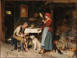 Peasants Making Merry by Luigi Bechi