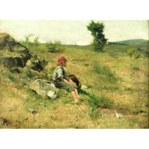 A Moment Of Contemplation by Luigi Bechi