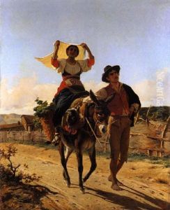 Ritorno Dal Mercato by Luigi Bechi