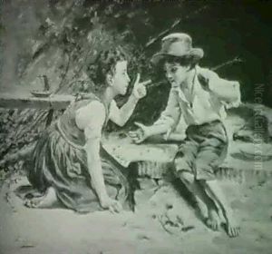 A Game Of Children by Luigi Bechi