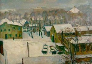 A Village In Winter A Village In Winter