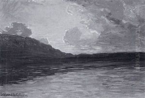 Abendstimmung Am See by Gustav von Bechtolsheim