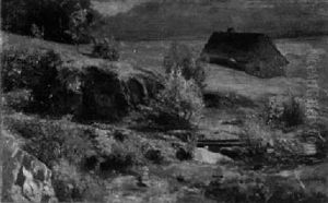 Oberbayerische Gebirgslandschaft by Gustav von Bechtolsheim
