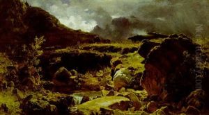 Aufziehendes Gewitter by Gustav von Bechtolsheim