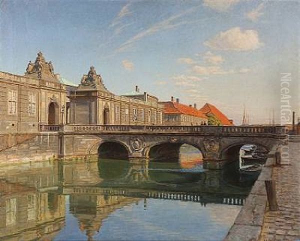 Marmorbroen (the Marble Bridge) In Copenhagen - view 1