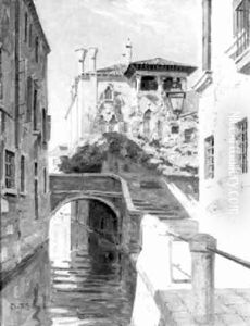 Venedig, Blick Auf Den Canale Grande Mit Palazzo Dario by Christian Frederick Beck