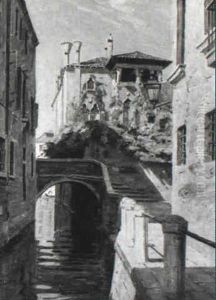 Palazzo Dario Mit Blick Auf Canale Grande, Venedig by Christian Frederick Beck