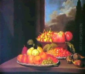 Still Life Of Apples And Pears In A Basket, Strawberries And Whitecurrants In A Dish, And Apricots, Pears, Gooseberries Still Life Of Apples And Pears In A Basket, Strawberries And Whitecurrants In A Dish, And Apricots, Pears, Gooseberries
