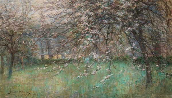 Fruit Trees In Bloom, Scene From Normandy - view 1