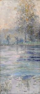Franskt Landskap Med Nackrosor - L'etang Saint-cucufa, Nara Vaucresson