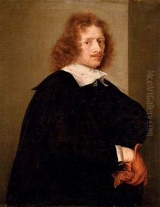 Portrait Of A Gentleman In A Black Cloak