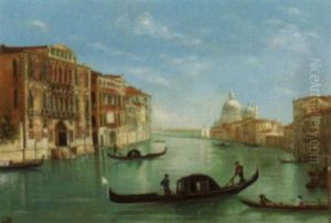 Canal Grande Mit Blick Auf Santa Maria Della Salute by Lina Beck-Bernard