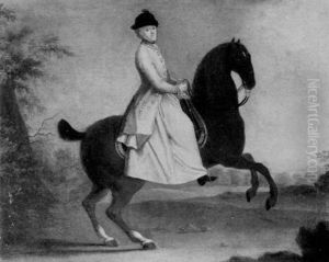 Prinzessin Kunigunde Von Sachsen, Furstabtissin Von Essen, Zu Pferde by Kaspar-Benedict Beckenkamp