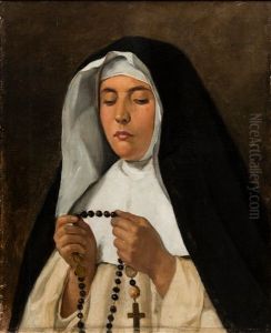 Italian Nun by Adolf von Becker