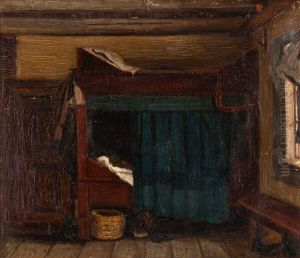 Interior by Adolf von Becker