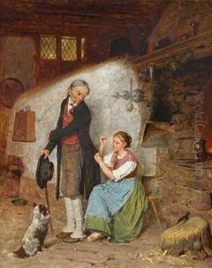 Vor Dem Ausgehen by Albert Becker