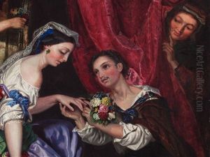 Venetian Engagement by Carl Ludwig Friedrich Becker
