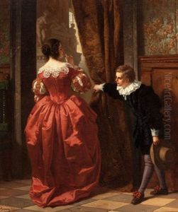 The Paige (behind The Curtain) by Carl Ludwig Friedrich Becker