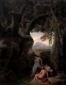 Les Nymphes Dans Un Bois by Carl Ludwig Friedrich Becker
