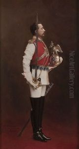 Portrait Of An Imperial Russian Officer Of The Chevalier Guards