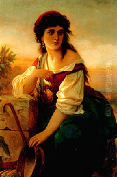 A Tambourine Girl - view 1