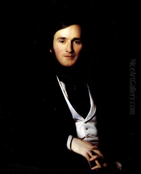 Portrait Of The Composer Richard Wagner Wearing Academic Robes - view 1