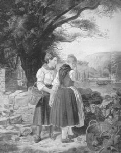 Madchen Schauen Abziehenden Rekruten Nach by Jakob Becker
