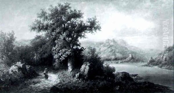 Peasants On The River Road - view 1