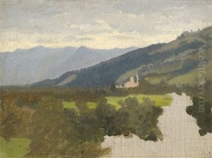 Blick Vom Weinburger Laubengang In Die Landschaft, Zweite Fassung Blick Vom Weinburger Laubengang In Die Landschaft, Zweite Fassung