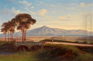 Campagnalandschaft Mit Blick Auf Den Monte Gennaro Campagnalandschaft Mit Blick Auf Den Monte Gennaro