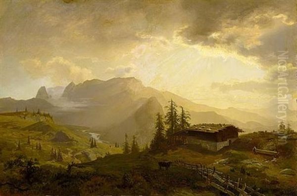 Early Morning In The Alps - view 1