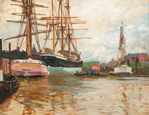 Tall Ships In The Port Of Glucksburg