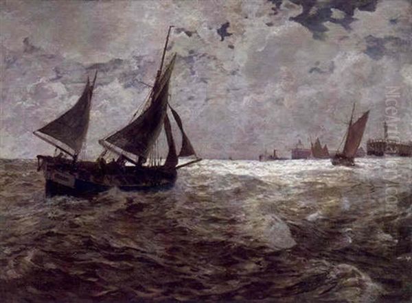 Ausfahrt Vor Der Mole Von Cuxhaven - view 1
