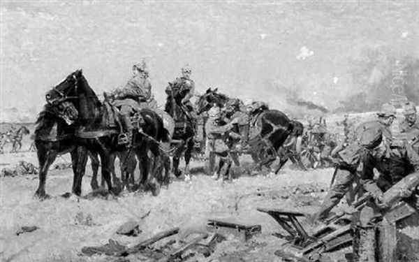 Prussian Soldiers At The Front - view 1