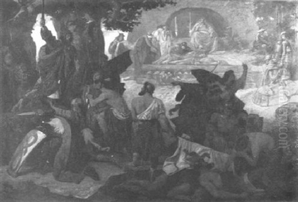 Old Norse Mythological Scene - view 1