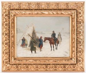 Franco-prussian Military Painting by Rudolf A. Becker-Heyer