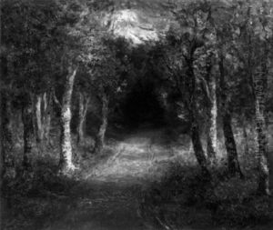 Path Through An Autumn Wood by Maria A' Becket