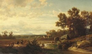 Wood-gatherers In A Summer Landscape