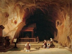 Grotte Der Hl. Rosalie Auf Dem Monte Pellegrino Bei Palermo