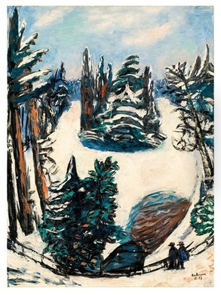 Le Lac Im Winter - Bois De Boulogne Im Winter - view 1