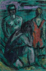 Bathers by Max Beckmann