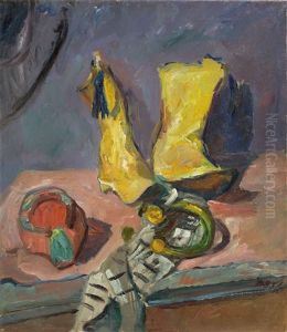 Stilleben Mit Gelben Stiefeln by Max Beckmann