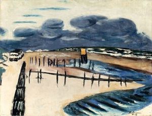Sturmische Nordsee (wangerooge) by Max Beckmann