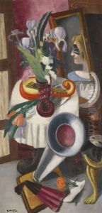 Stilleben Mit Grammophon Und Schwertlilien (still-life With Gramophone And Irises) by Max Beckmann
