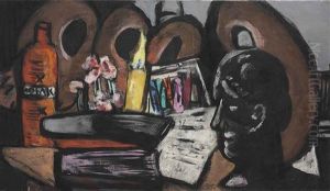Stilleben Mit Paletten by Max Beckmann