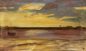 Sonnenuntergang, Violett Und Gelb 1902 by Max Beckmann