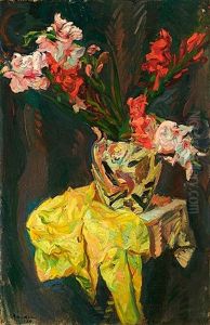 Stilleben Mit Gladiolen by Max Beckmann