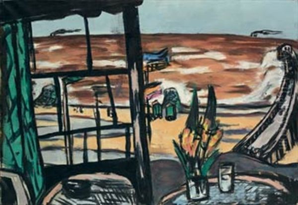 Ostende Im Sturm - Meer Bei Ostende - view 1
